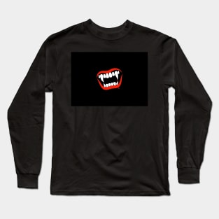 A Vampire's Kiss ( black background ) Long Sleeve T-Shirt